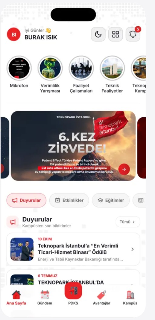 Ana sayfa ve duyurular